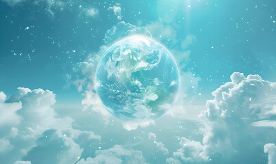World Ozone Day copy space background