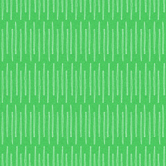 Modern motif shape summer abstract shape fresh green color seamless pattern with cloth fabric linen effect. Vibrant fresh childish geo abstract design for hand drawn textile motif template.