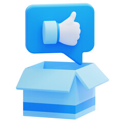 PNG 3D Product Review icon isolated on a white background
