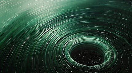 The image is a green whirlpool. It looks like a portal to another dimension.