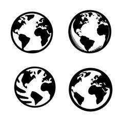 map silhouette on white background