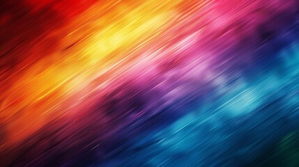 A blurred background with horizontal stripes in neon shades of the rainbow, perfect for a high-energy pride celebration