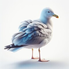 Fototapeta premium seagull on a white background