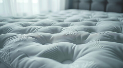 Obraz premium Soft focus on luxurious bedding with intricate details.