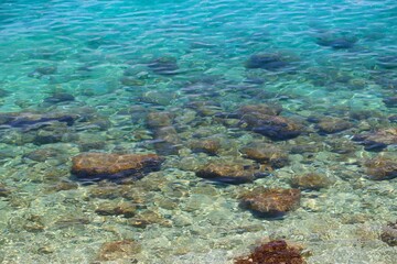 Summer background - Croatia sea water