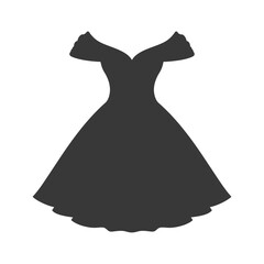 silhouette women dresses black color only