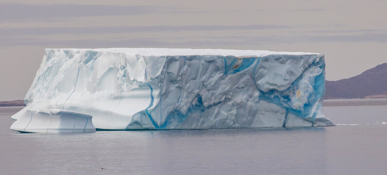 huge Iceberg in Greenland harbor 