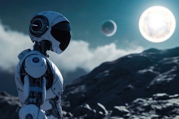 Obraz premium Galactic Explorer: Journey Beyond the Stars