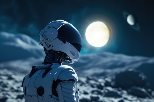 Lunar Sentinel: A Robot's Solitude