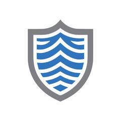 shield logo template, shield logo element, shield vector illustration