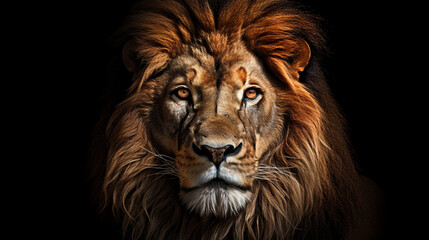 Lion with all its charm, beauty, wild life