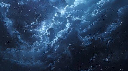 Night sky with clouds/nebula