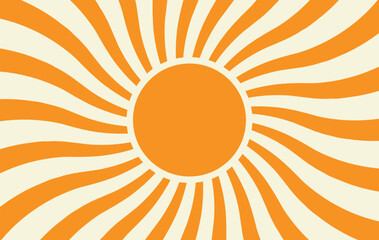 vintage retro sunburst background sun with rays	
