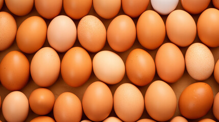 brown chicken eggs pattern background