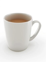 blank coffee cup very realistic with a white background