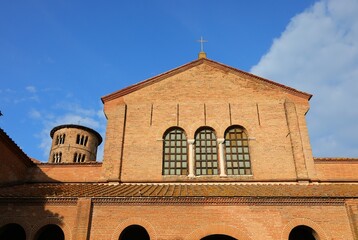 Basilica of Saint Apollinare in Classe near Ravenna City and bell tower