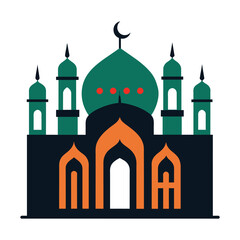Mosque Vector Eid Mubarak Mosque
