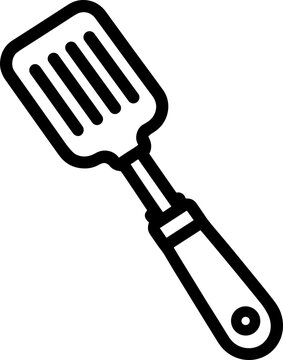 recommend clip art: Spatula - outline