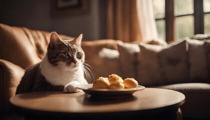 cat on the table