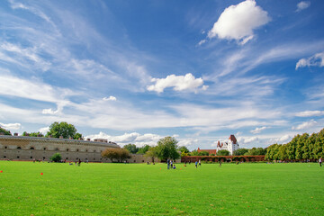beautiful summer view in the park, Ingolstadt