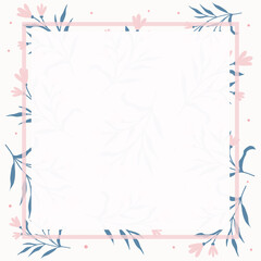 Cute kawaii pastel memo pad and notepad floral background