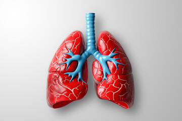 A human lungs. Part of anatomy human body model with organ system.