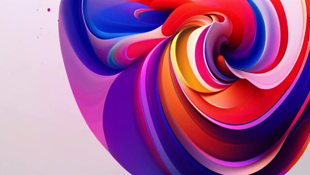 chromatic liquid paint swirls colorful abstract motion graphics overlay animation