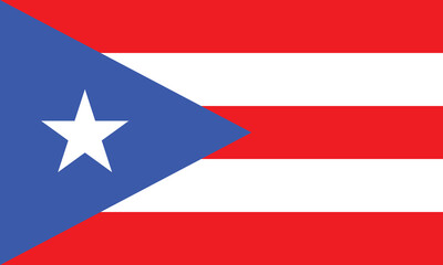 National flag of Puerto Rico. Puerto Rico Flag. 
