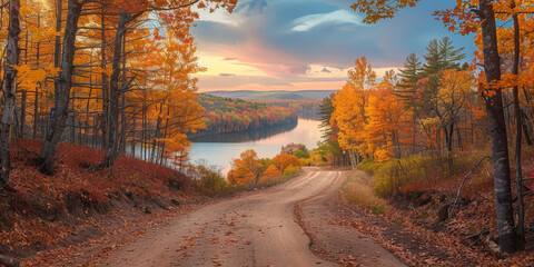 Obraz premium vibrant autumn concept