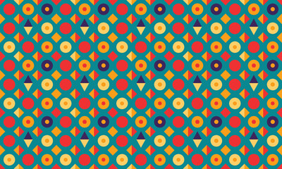 Geometric Design Seamless Pattern Wallpaper Background