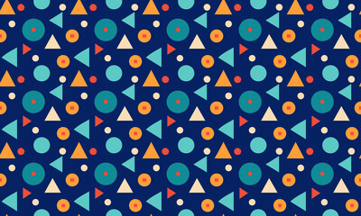 Fototapeta premium Geometric Design Seamless Pattern Wallpaper Background
