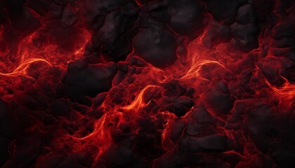 red lava fire in the fire