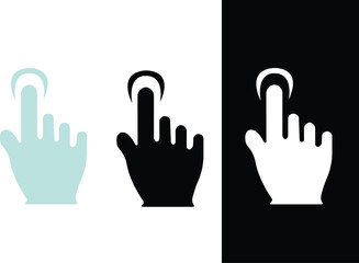 Obraz premium hands in the form of a heart Mouse click cursor set. Hand Cursor. Click icon. Mouse pointer set. Arrow cursor. Vector illustration Vector cursors icons click set