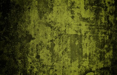 yellow wall theme background, Horror midnight view background of blank spooky vibrant bright mustard yellow grunge spider web or cobweb on halloween theme textured rustic scratched wallpaper