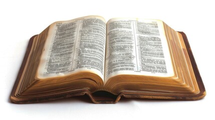 Obraz premium Discovering Worlds: An Open Book Unveiling Secrets on a Blank Canvas