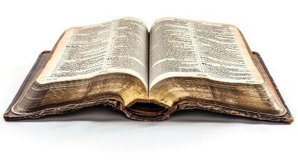 Obraz premium Discovering Worlds: An Open Book Unveiling Secrets on a Blank Canvas