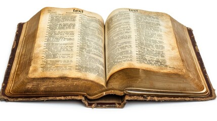 Obraz premium Discovering Worlds: An Open Book Unveiling Secrets on a Blank Canvas