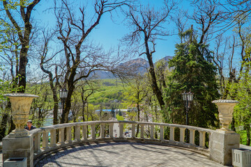 Obraz premium bridge in the park