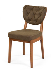 dining chair isolated on white background .wooden chair