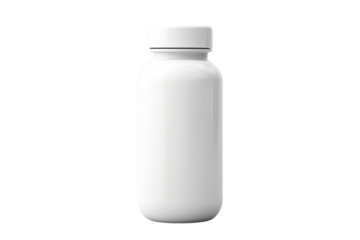 white plastic bottle with medicine