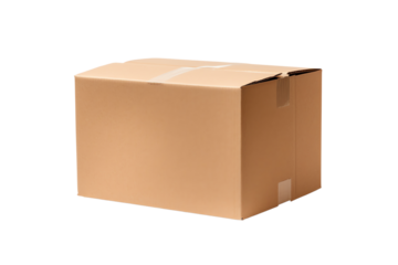 cardboard box isolated on white