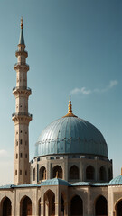 Obraz premium Splendid Mosque: Highlighting Architectural Magnificence