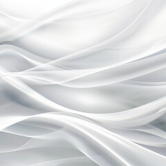 Fototapeta premium Abstract background, white gradient, ghostly waves and lines making designs, square 1:1