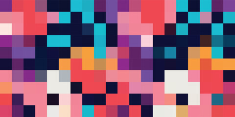 Unique Design Abstract Digital Pixel Noise Glitch Error Screen. Video Damage Overlay Background. Vector Illustration.