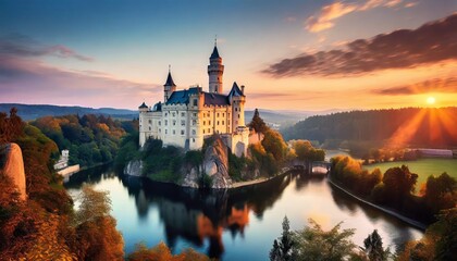 Fototapeta premium castle in the morning