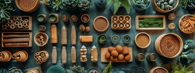 Sustainable Product Design: Designers creating products with eco-friendly materials.