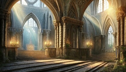 interior of the cathedral