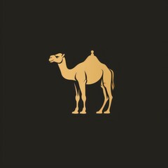 camel symbol with flat colors
