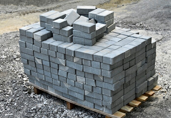 Stack of paving stone