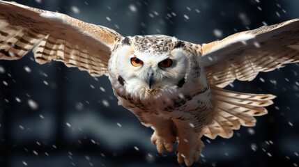 owl in the sky